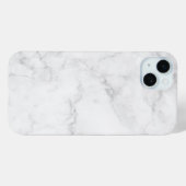 Witte marmer Case-Mate iPhone case (Achterkant (horizontaal))