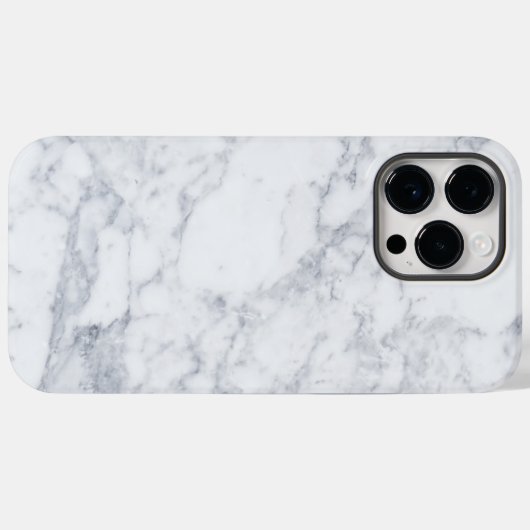 Witte marmer Case-Mate iPhone case (Achterkant (horizontaal))