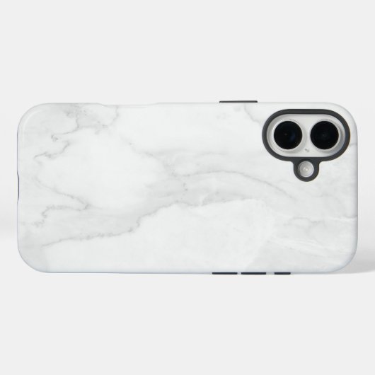 Witte marmer Case-Mate iPhone case (Achterkant (horizontaal))