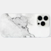 Witte marmer Case-Mate iPhone case (Achterkant (horizontaal))