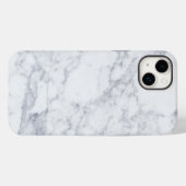 Witte marmer Case-Mate iPhone case (Achterkant (horizontaal))