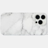 Witte marmer Case-Mate iPhone case (Achterkant (horizontaal))