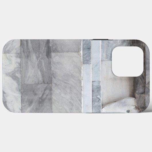 Witte marmer Case-Mate iPhone case (Achterkant (horizontaal))