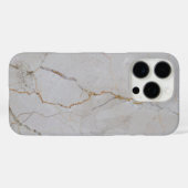 Witte marmer Case-Mate iPhone case (Achterkant (horizontaal))