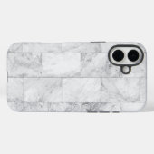 Witte marmer Case-Mate iPhone case (Achterkant (horizontaal))