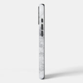 Witte marmer Case-Mate iPhone case (Achterkant / Links)