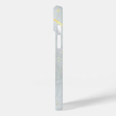 Witte marmer chique glitters Case-Mate iPhone case (Achterkant / Links)