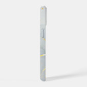Witte marmer chique glitters iPhone 15 case (Rechterkant)