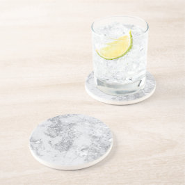 Witte marmer Deep Texure Zandsteen Onderzetter