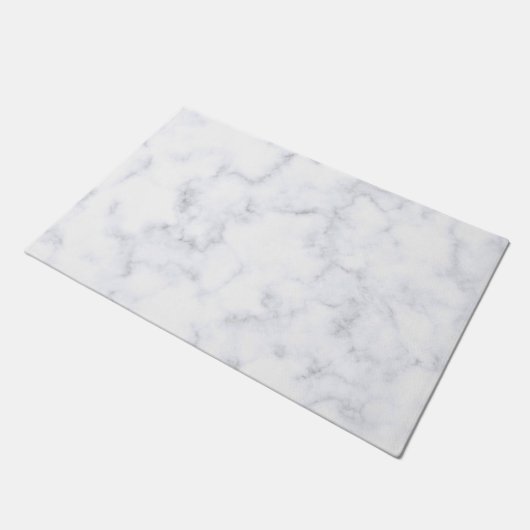 witte marmer deurmat (Schuin)