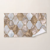 Witte marmer en goud van de Marokkaanse boomstam Bad Handdoek (Handdoek)