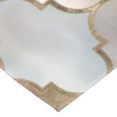 Witte marmer en goud van de Marokkaanse boomstam Tafelkleed (Gekanteld)