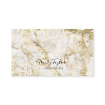 Witte marmer en goudblad eenvoudig modern