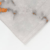 Witte marmer en koper, aangepaste ventilatorbank fleece deken (Hoek)