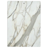 Witte marmer en roze fuchsia, aangepaste naam girl klembord (Achterkant)