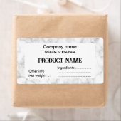 Witte marmer etiket (Insitu)