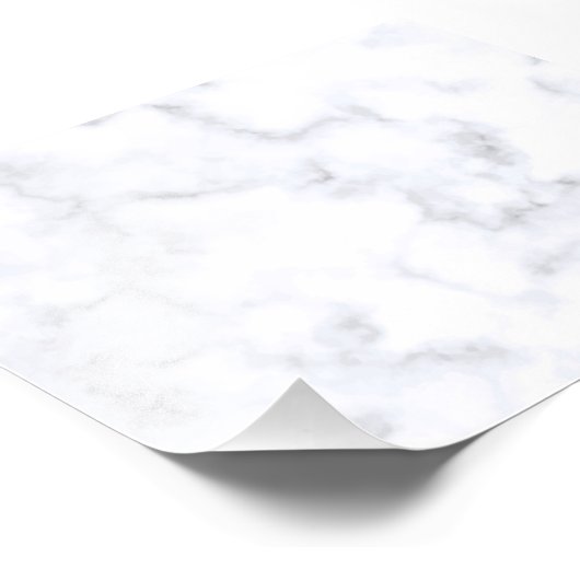 Witte marmer foto afdruk (Hoek)