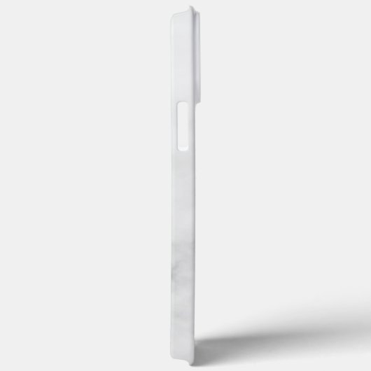 Witte Marmer Gepersonaliseerd Manuscript Monogram Case-Mate iPhone Case (Achterkant / Rechts)