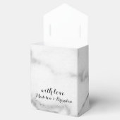 Witte marmer Gift Box Bedankdoosjes (Geopend)