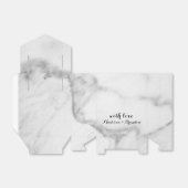 Witte marmer Gift Box Bedankdoosjes (Uitgevouwen)