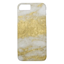 Witte marmer Gold Sparkles-telefoontassen