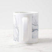 Witte marmer grote koffiekop (Achterkant)