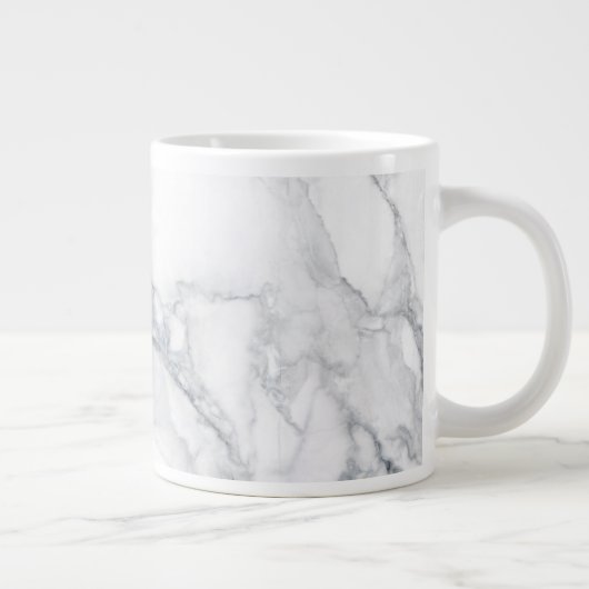 Witte marmer grote koffiekop (Rechts)