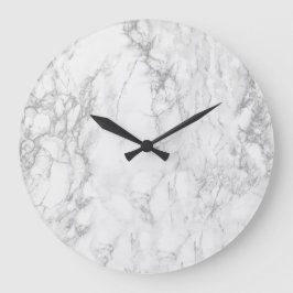 Witte marmer grote wandkast klok