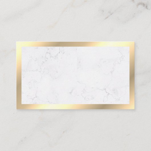 Witte marmer | House Logo Icon | Zakelijk Man Visitekaartje (Achterkant)