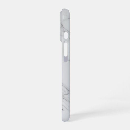 Witte marmer iPhone 16 hoesje (Linkerkant)