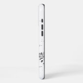 Witte marmer iPhone hoesje (Linkerkant)