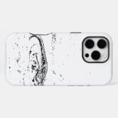 Witte marmer iPhone hoesje (Achterkant horizontaal)