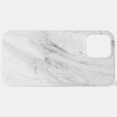 Witte marmer iPhone hoesje (Achterkant horizontaal)