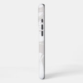 Witte marmer iPhone hoesje (Linkerkant)