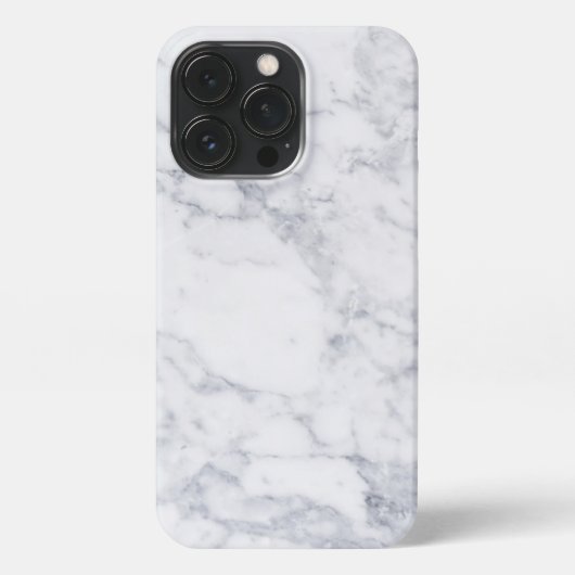 Witte marmer iPhone hoesje (Achterkant)