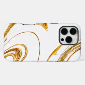 Witte marmer iPhone hoesje (Achterkant horizontaal)