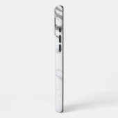 Witte marmer iPhone hoesje (Linkerkant)