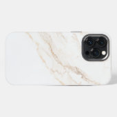 Witte marmer iPhone hoesje (Achterkant horizontaal)