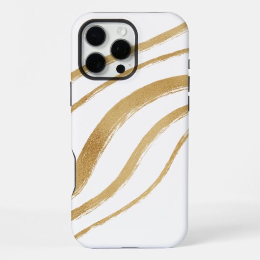 Witte marmer iPhone hoesje (Achterkant)