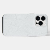 Witte marmer iPhone hoesje (Achterkant horizontaal)