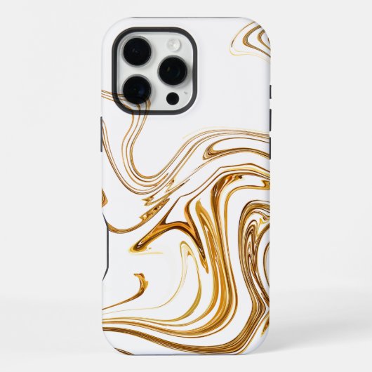 Witte marmer iPhone hoesje (Achterkant)