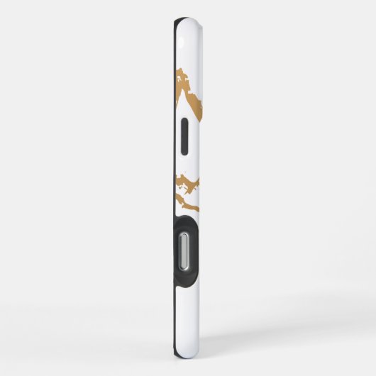 Witte marmer iPhone hoesje (Rechterkant)