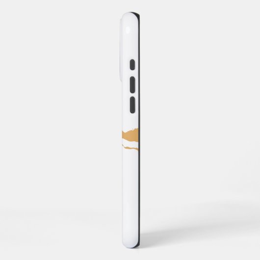 Witte marmer iPhone hoesje (Linkerkant)