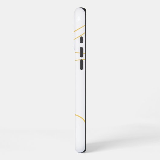 Witte marmer iPhone hoesje (Linkerkant)