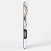 Witte marmer iPhone hoesje (Rechterkant)