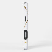 Witte marmer iPhone hoesje (Rechterkant)