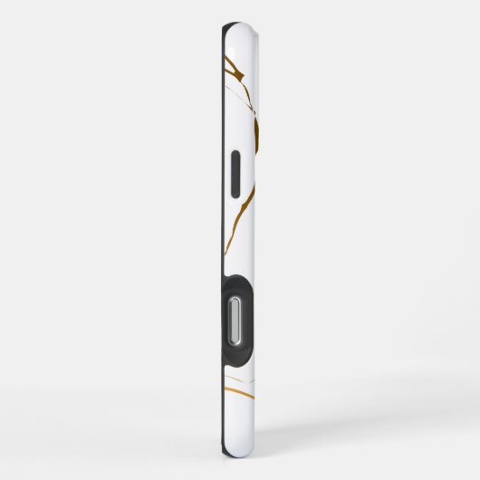 Witte marmer iPhone hoesje (Rechterkant)