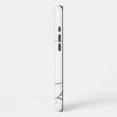 Witte marmer iPhone hoesje (Linkerkant)