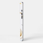 Witte marmer iPhone hoesje (Linkerkant)