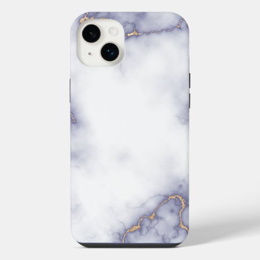 Witte marmer iPhone hoesje (Achterkant)
